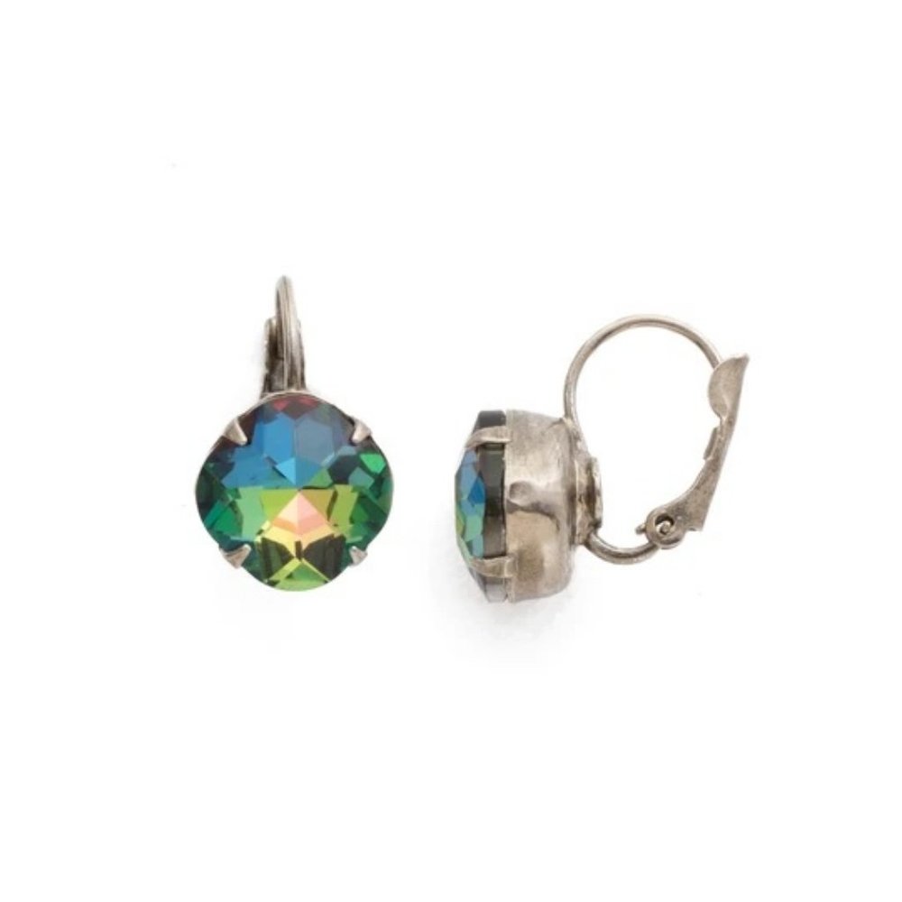 Cushion-Cut Dangle Earrings